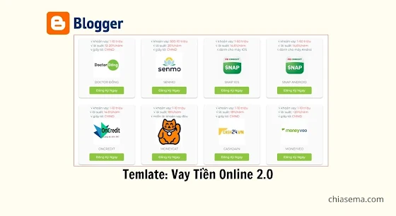 Temlate vay tiền online 2.0