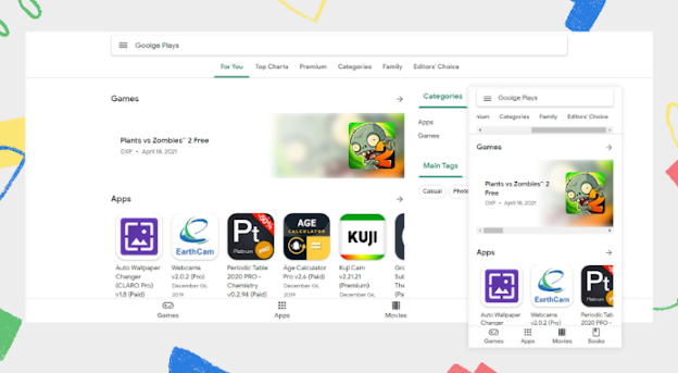 Template google play