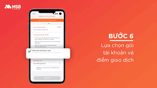 Mở tài khoản ngân hàng MSB online