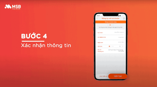 Mở tài khoản ngân hàng MSB online