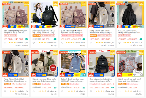 balo nữ shopee balo nữ shopee