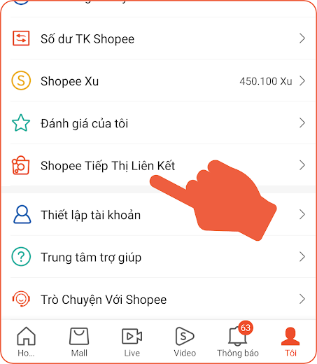 Livestream Shopee kiếm tiền với tiếp thị liên kết
