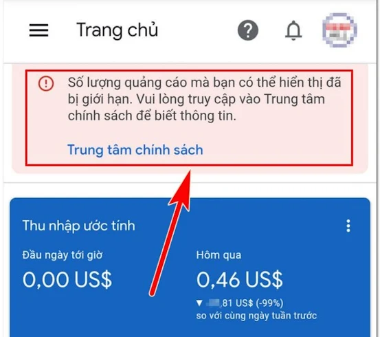 quảng cáo google adsense bị giới hạn quảng cáo google adsense bị giới hạn