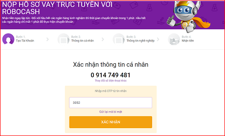 Vay tiền online Robocash