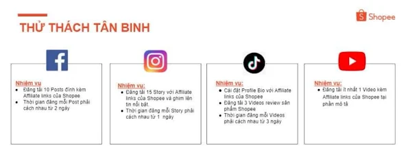 Thử thách tân binh Shopee