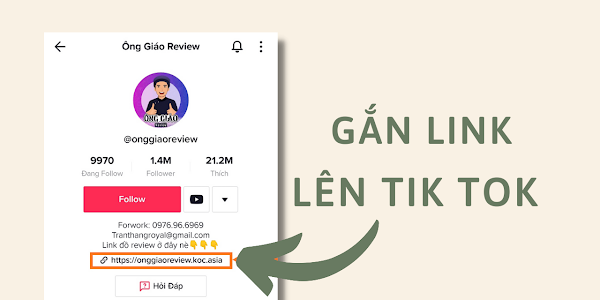 Điều kiện gắn link lên TikTok mới nhất | Gắn link Trang web, Bio, Fackebook, Instagram, Shopee vào TikTok