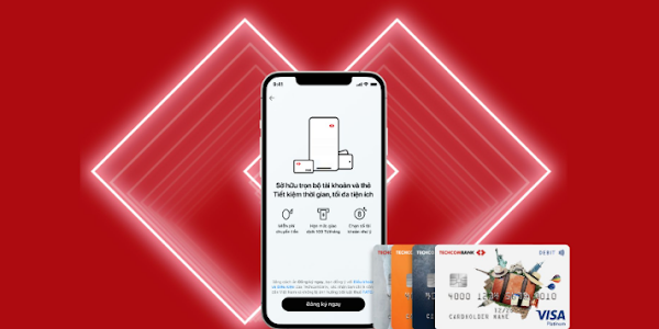 Giới thiệu bạn bè đăng ký tài khoản Techcombank nhận 135K/lượt