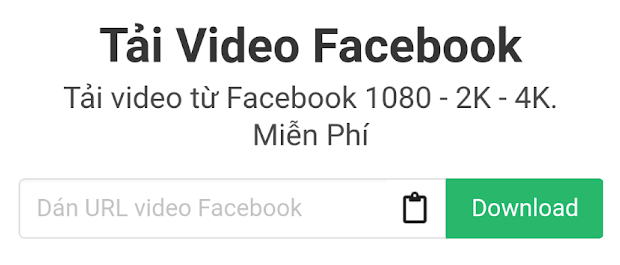 Tải video Facebook
